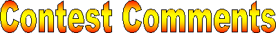 Contest Comments