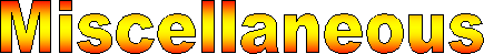 Miscellaneous