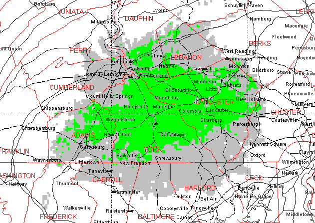 KE3XY-2 Coverage Map