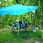 Rob (KD1MF) operating the GOTA (Get On The Air) Station