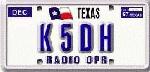 K5DH license plate