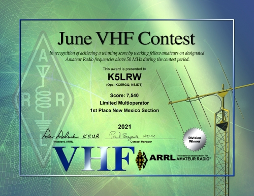 JUNE VHF