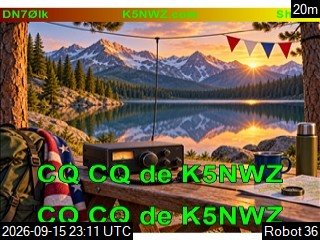 Recent transmitted SSTV image 9