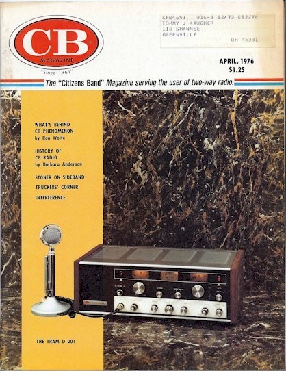 TRAM Cover CB Magazine April 1976