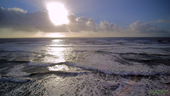 Drone over the sea