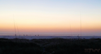 Antennas at dusk