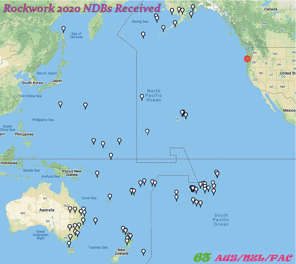 2020 map of NDB receptions AUS/NZL/PAC