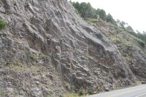 Steel Mesh on the cliff face (Click to Enlarge)