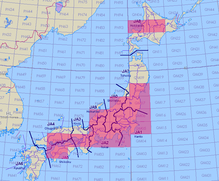 ham radio grid map