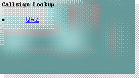Text Box: Callsign LookupQRZ