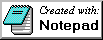 Created with Notepad