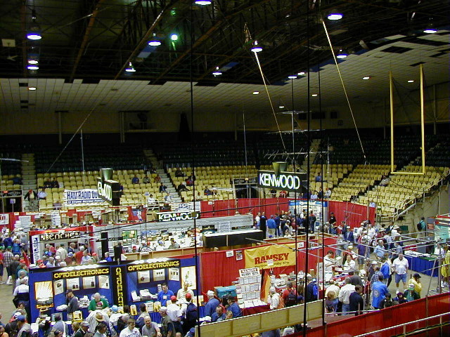 Photo of new portable 1 element quad on a 33ft. colapseable fiberglass mast.