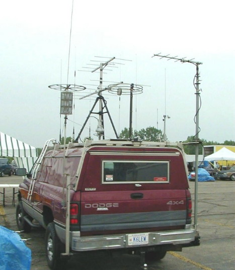 Unofficial winner of most antennas on one vehicle.