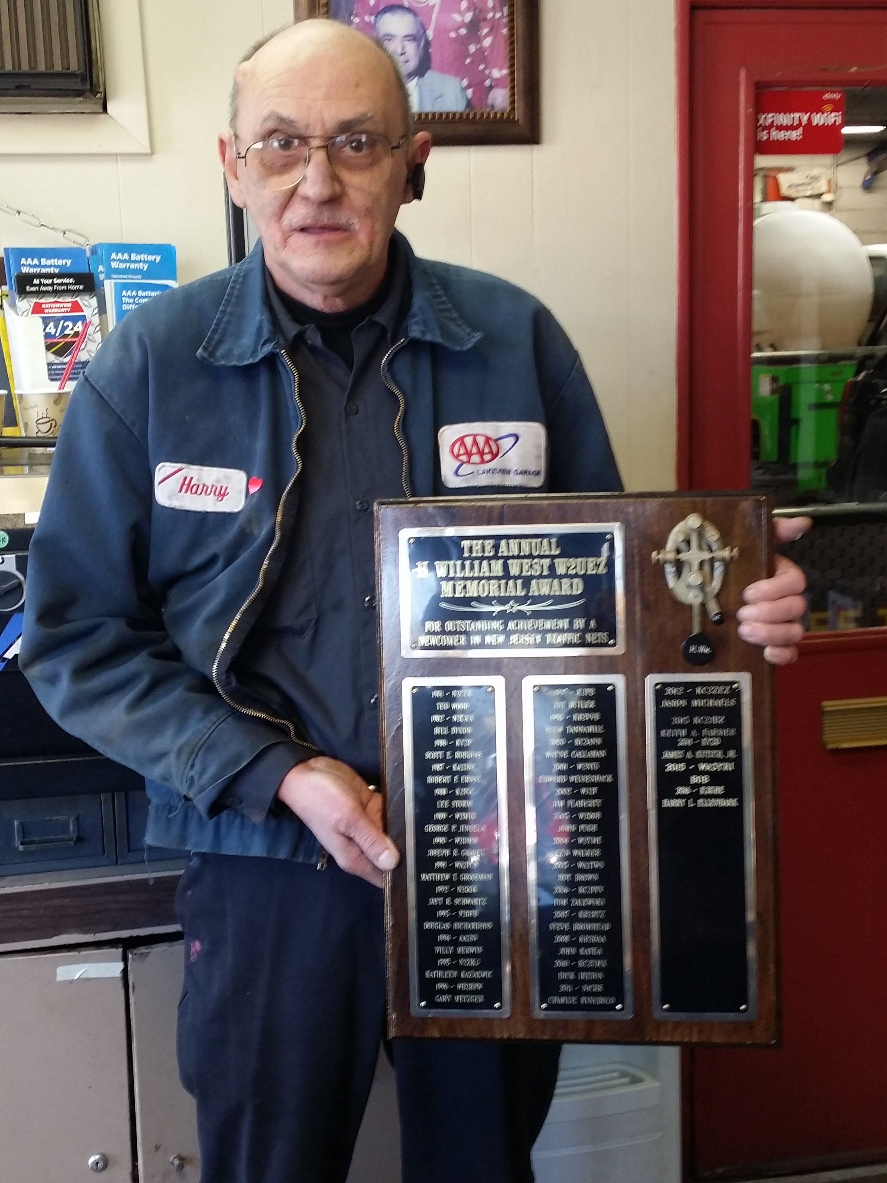 K2KHE 2016 AWARD W2UEZ