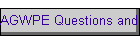 AGWPE Questions and Configurations