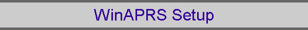 WinAPRS Setup