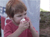 Clara with Apple