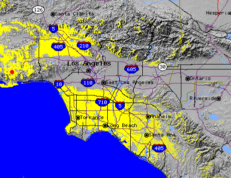 Picture of Castro Peak line-of-sight coverage