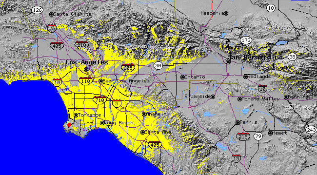 Picture of Palos Verdes line-of-sight coverage