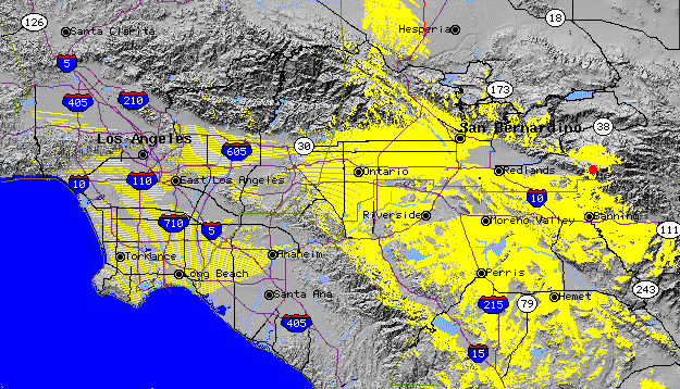 Picture of Reynolds Ridge line-of-sight coverage