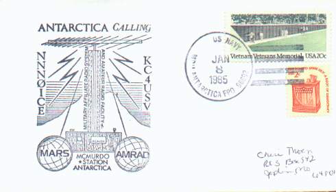 Combination MARS and AMRAD cachet on cover.