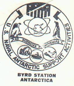 Close-up of the Byrd Station cachet.