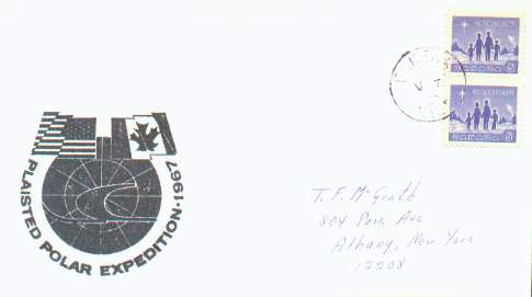 Scan of 1967 Plaisted Expedition polar cover.