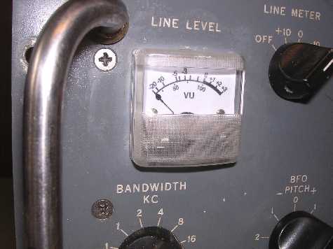 Line level meter.