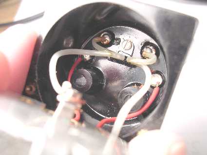 Internal view of meter case
