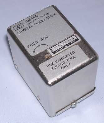 The HP 10544A crystal oscillator and oven.
