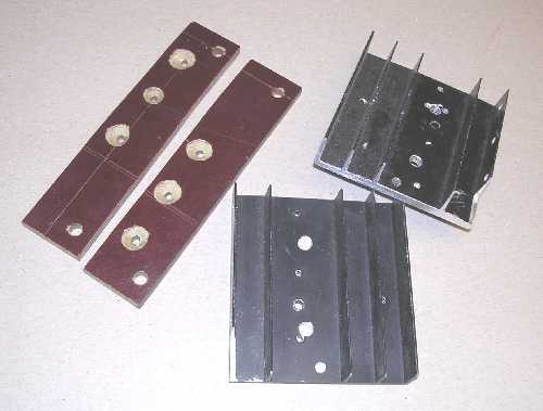 Diode heat sinks.