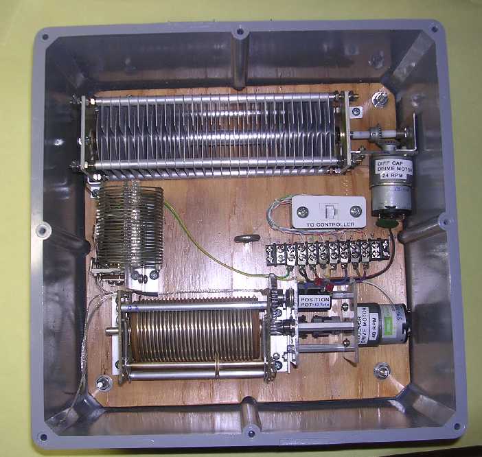 Mounting board with all assemblies in the junction box.