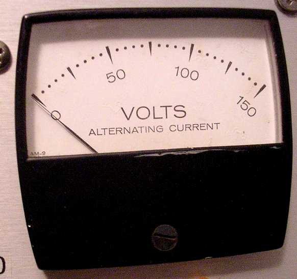 Output voltage meter.