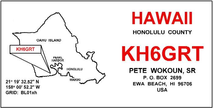 KH6GRT QSL