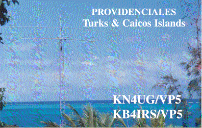 Recent T&C QSL card