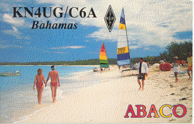 QSL Card for /C6A operation