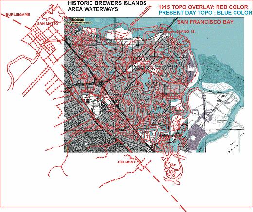 CLICK: ZOOM Historic Brewers Islands 1915 Topo Overlay