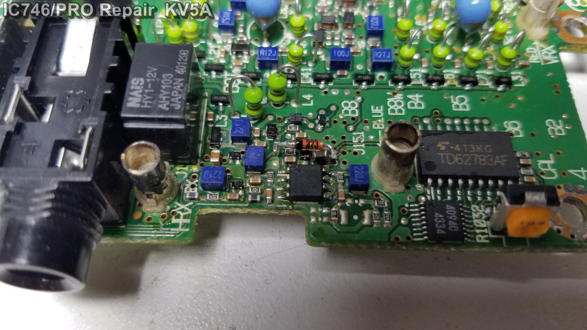 Close up of the new uPC1678G chip