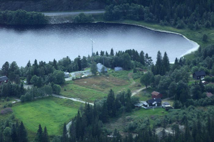 Second QTH of LA7JO at South Trondheim, from the air