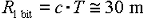 Distancia equivalente a la duración de 1 bit