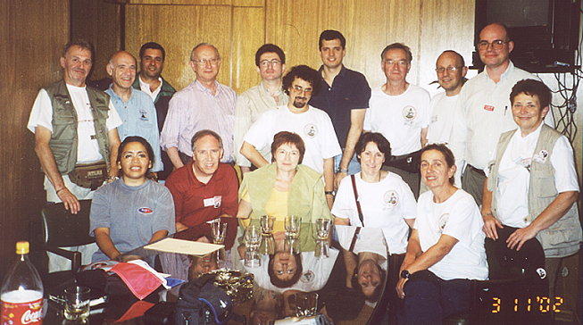 F6BFH - LU1BR - LU8CM - LU2AH - LU1AEE - LU7DW - LU8ADX - F9IE - F5TYY - LU1BJW - LW8EXF - F5JY - F5JY Xyl - F6EGG - F9IE Xyl Micheline - F6BFH Xyl Danielle