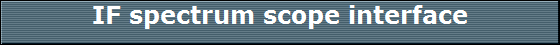 IF spectrum scope interface
