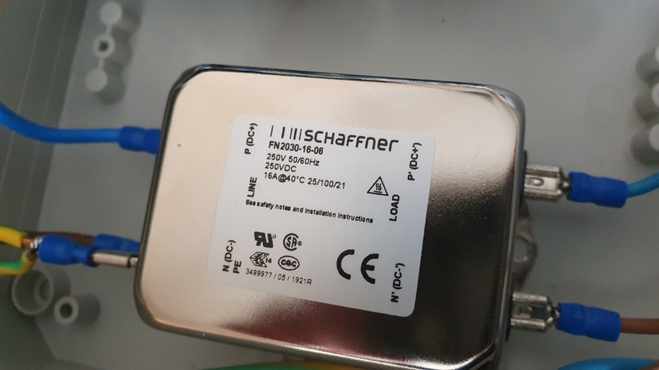 mains filter component
