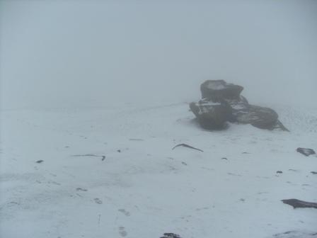 Pretty bleak as conditions threatened towards "white-out"