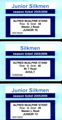 Season tickets 05-06