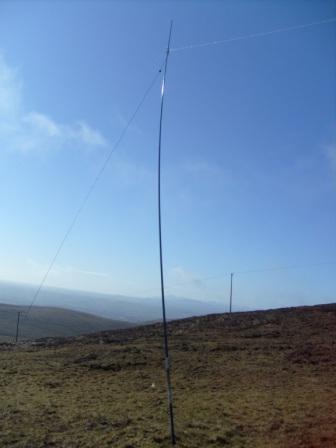 80m antenna on Divis