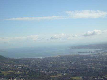 View over Belfast City and Belfast Lough