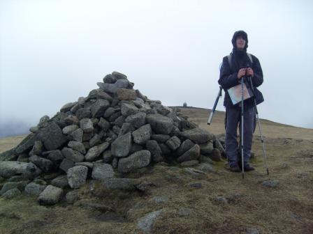 Jimmy at the summit cairn