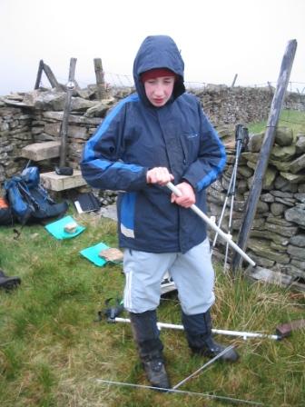 Jimmy M3EYP sets up the beam on the summit