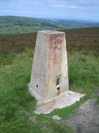 The new view of the trig on Moel Gyw.  See one of my earlier activations (buttons at the bottom of the page) for what it used to look like!